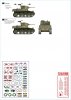 Star Decals 72-A1103 Tanks & AFVs in Cuba # 1. M4A3E8 Sherman, A34 Comet, Staghound, Greyhound, M3A1 White Scout Car, M3A1 Stuart. 1/72